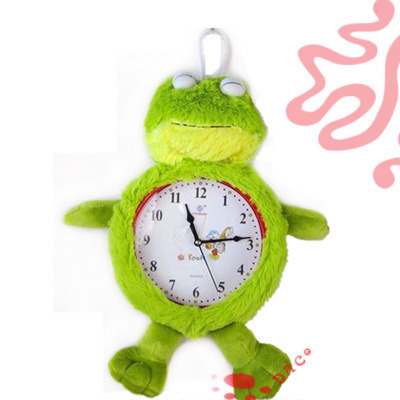 Reloj de pared de animales de peluche