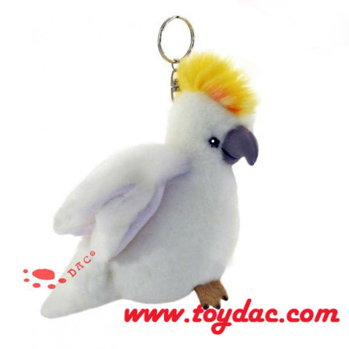Llavero de peluche con forma de rana cómica