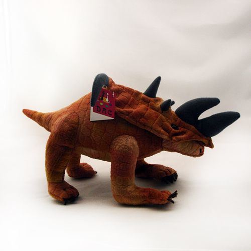 Juguete de fiesta de dinosaurio de peluche con ropa