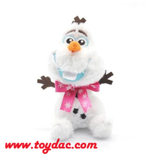 Llavero de peluche con muñeco de nieve de dibujos animados