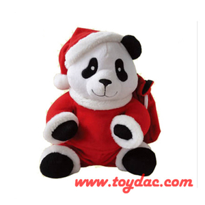 Panda navideño de peluche