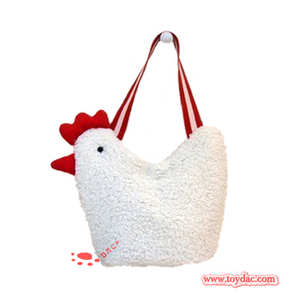 Juguete de bolsa de cok de peluche blanco