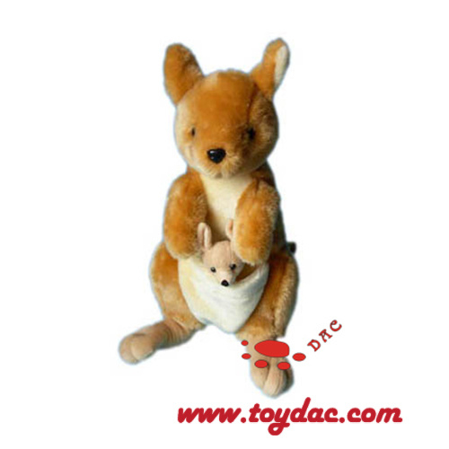 Canguro de juguete de animal salvaje de peluche