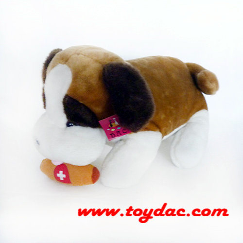 Perro grande de peluche