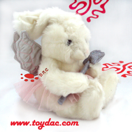 Peluche Ángel Conejo Blanco