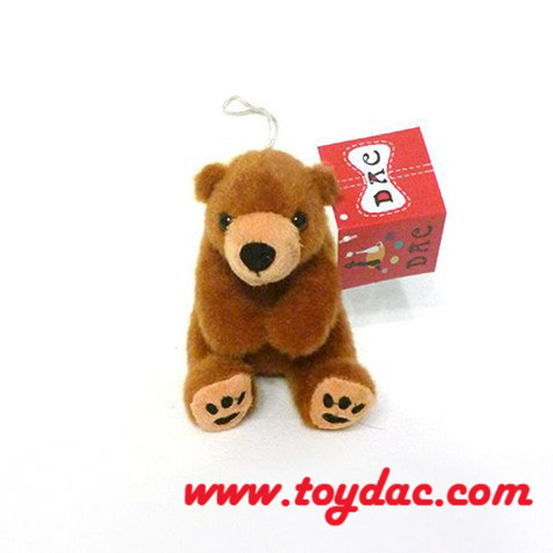 Llavero de peluche con reno navideño