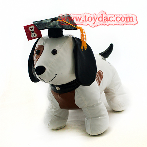 Juguete relleno para perros de PU con gorro de médico