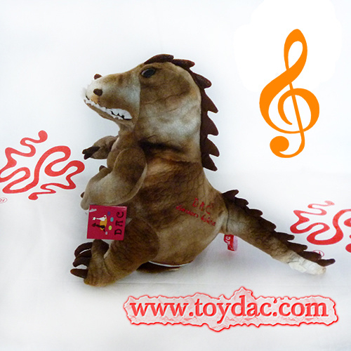 Dinosaurio musical de peluche