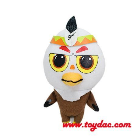 Animal de licencia de dibujos animados de peluche