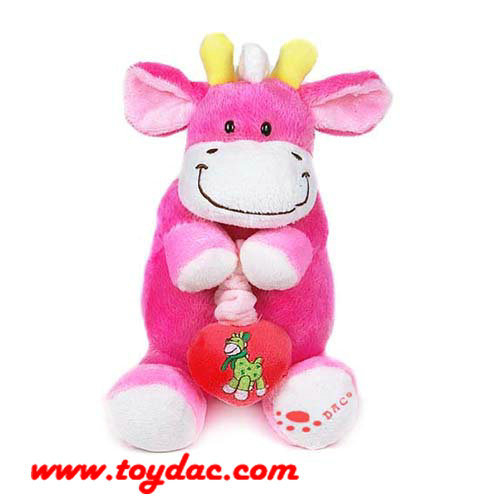 Vaca de dibujos animados de peluche