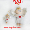 Llavero de ángel de peluche