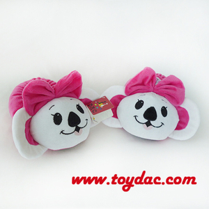 Pantuflas de peluche con osito suave