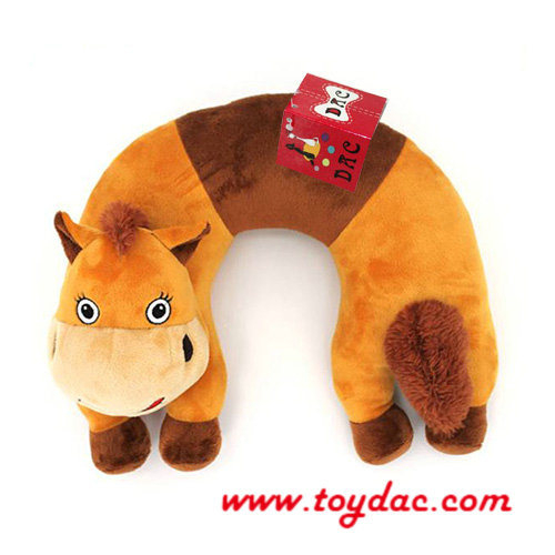 Almohada de cuello de vaca animal de felpa