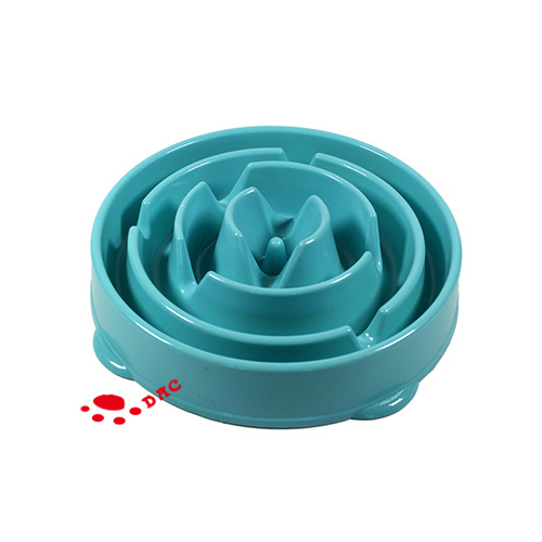 Cuencos para mascotas con alimentador lento con diseño de laberinto en forma de gota de agua