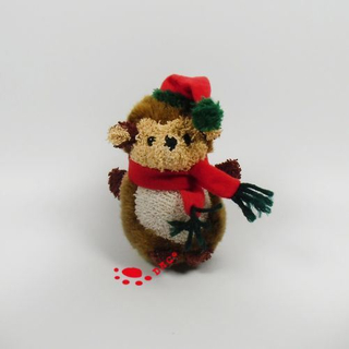 Mini mono de juguete navideño relleno