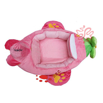Coche rosa de dibujos animados de animales de peluche