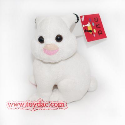 Peluche Mini Conejo Blanco Llavero Juguete