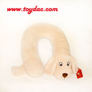 Almohada de cuello de perro de felpa
