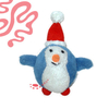 Juguete navideño de mini pingüino de peluche