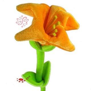 Juguete de flor de peluche de tulipán de peluche