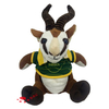Antílope mascota animal de peluche con vestido