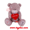 Peluche de oso de San Valentín con corazón rojo