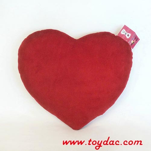 Cojín de peluche Love Heart rojo