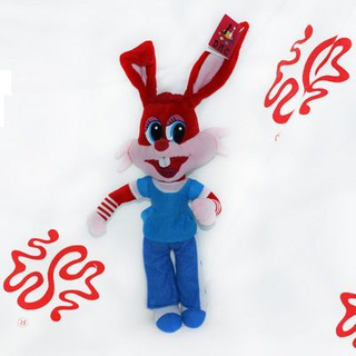 Muñeco de peluche de conejo de dibujos animados