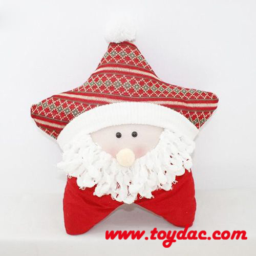 Cojines navideños de peluche de Papá Noel