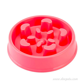 Cuencos para mascotas con alimentador lento con diseño de laberinto en forma de gota de agua