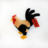 Llavero de peluche con forma de gallo de granja pequeño