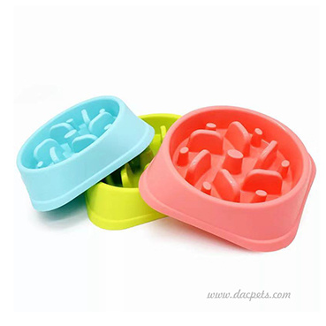 Cuencos para mascotas con alimentador lento con diseño de laberinto en forma de gota de agua