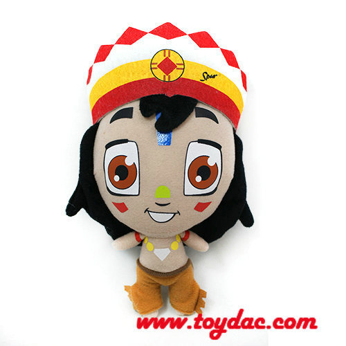 Muñeca impresa rellena de África 2014