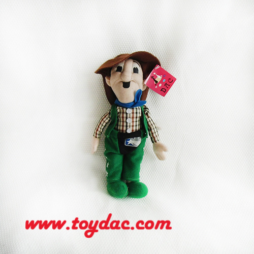 Muñeca de dibujos animados de figura de película de felpa