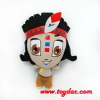 Animal de licencia de dibujos animados de peluche