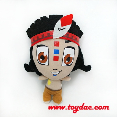 Animal de licencia de dibujos animados de peluche