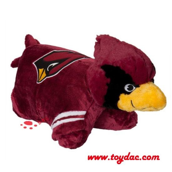 Cojín de peluche con forma de pájaro y animal de TV
