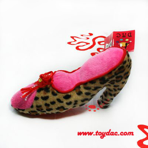 Juguete modelo zapato de felpa roja