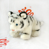 Juguete de peluche de tigre blanco de piel sintética