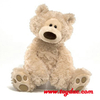 Oso de peluche marrón de piel