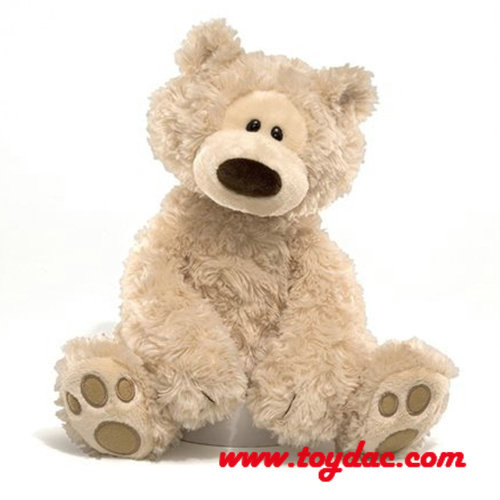 Oso de peluche marrón de piel