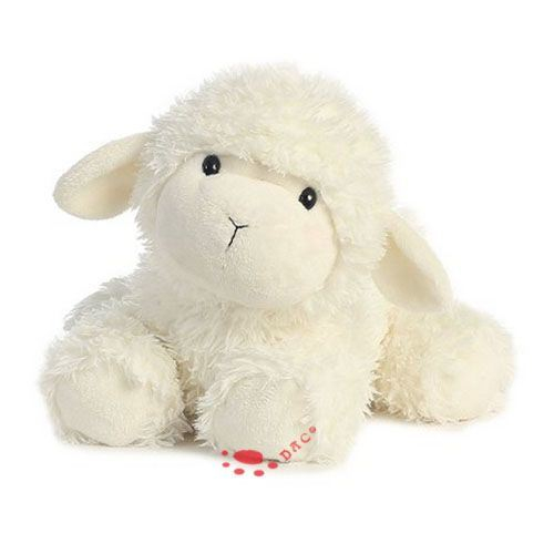 Oveja blanca de peluche