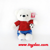 Juguete de peluche de oso de fútbol